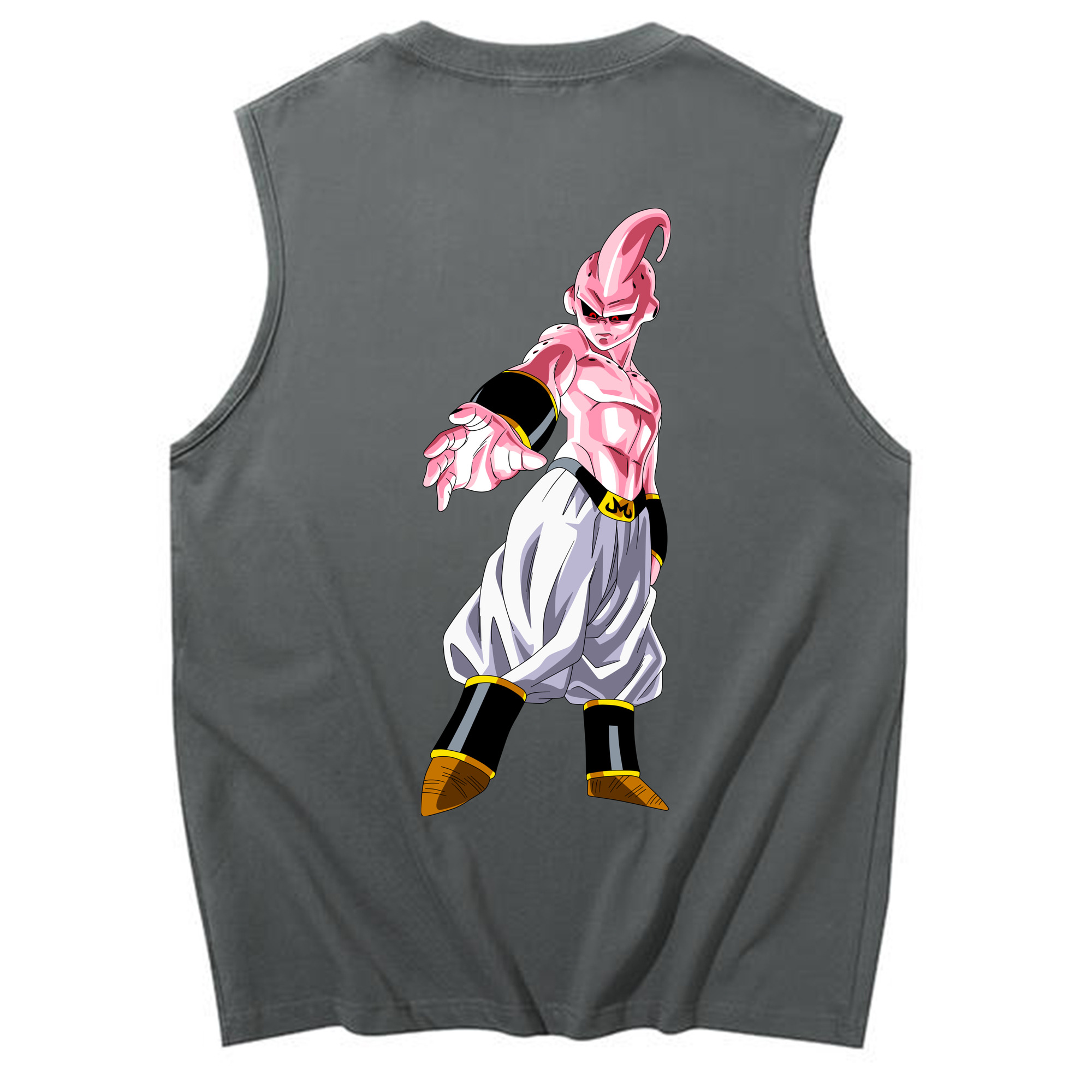 （画像用） ドラゴンボール 魔人ブウ DRAGON BALL Majin Buu コットン100％タンクトップ（背面プリント）